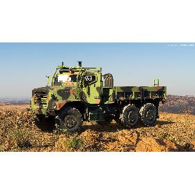 Military Cargo Truck OshKosh MTVR MK23 Dusty 3D model